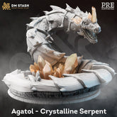 Agatol Crystalline Serpent 3D-printed model